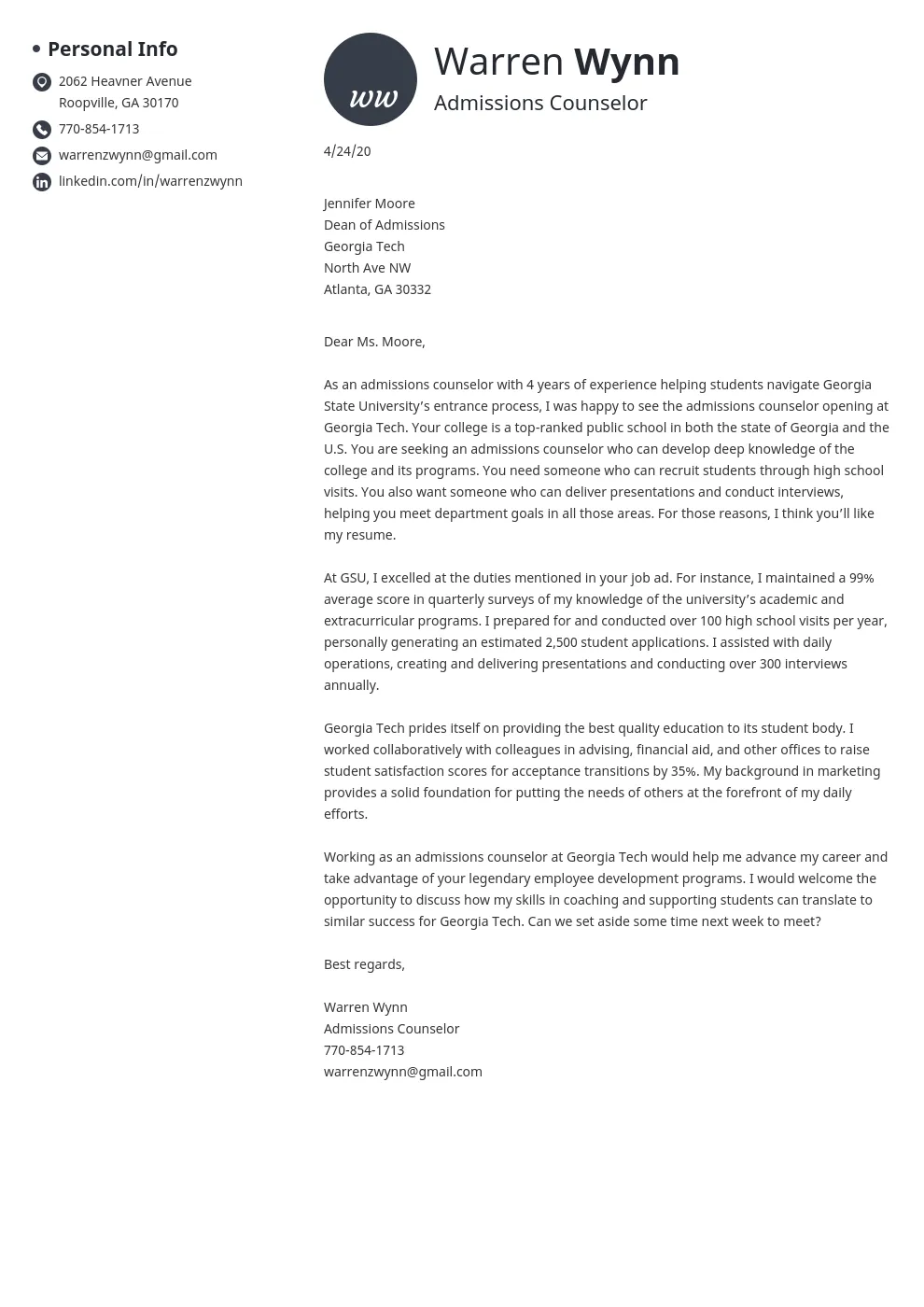 41568 resume keywords