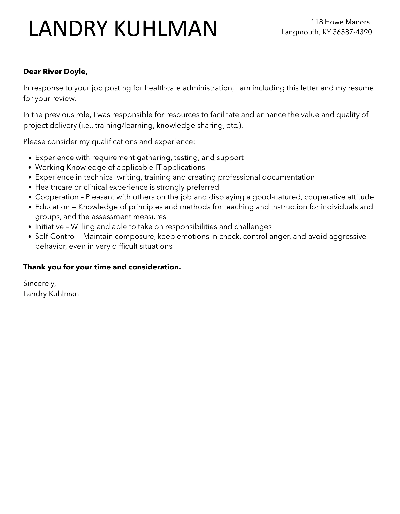 41569 healthcare administration skills