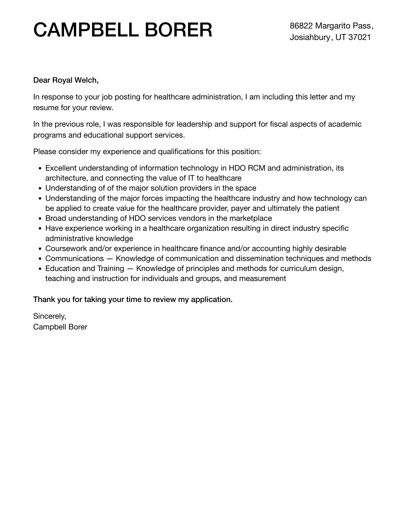41569 professional cover letter