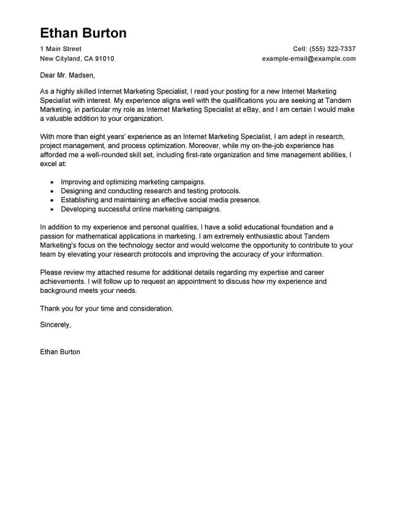 41575 cover letter header