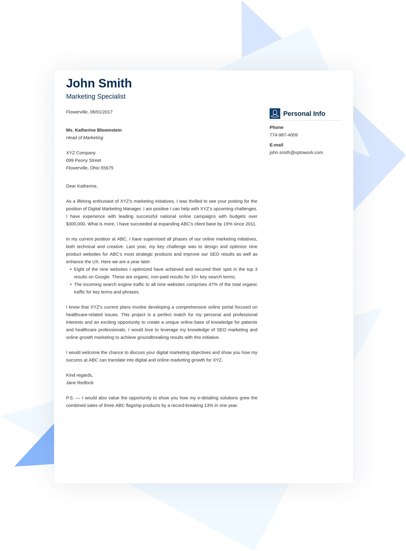 41590 cover letter elements