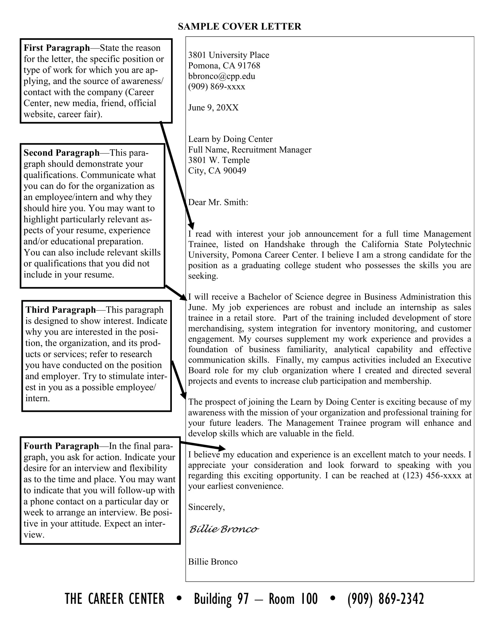 41590 cover letter purpose