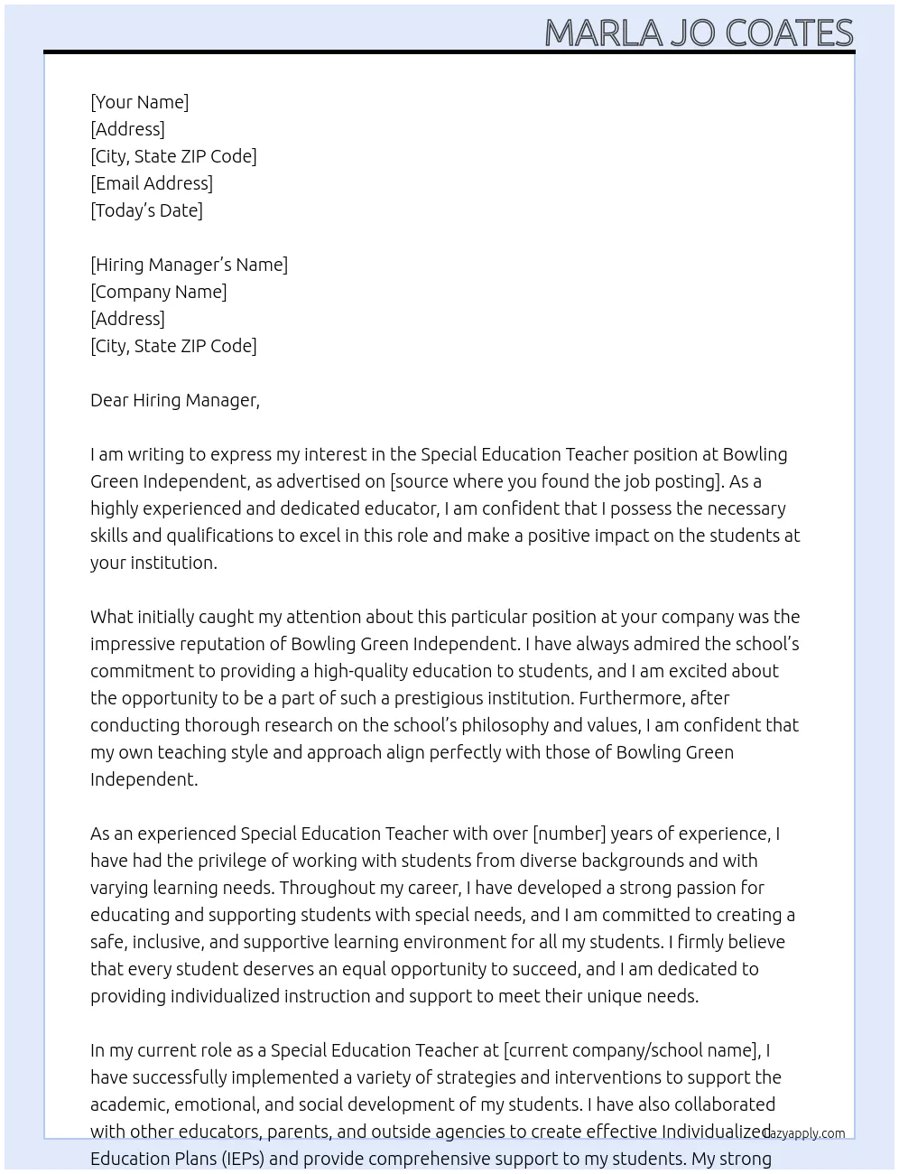 41593 special ed teacher enthusiasm