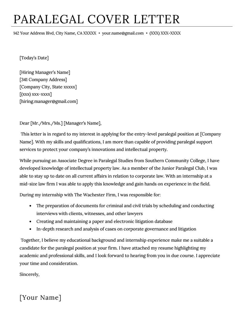 41612 paralegal cover letter intro
