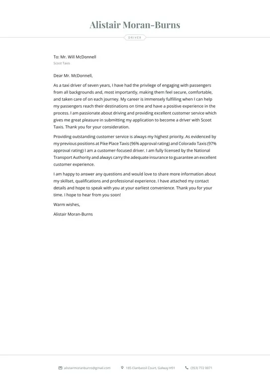 41613 customized cover letter