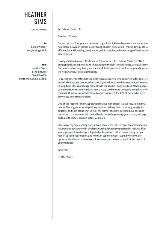 41620 school needs cover letter