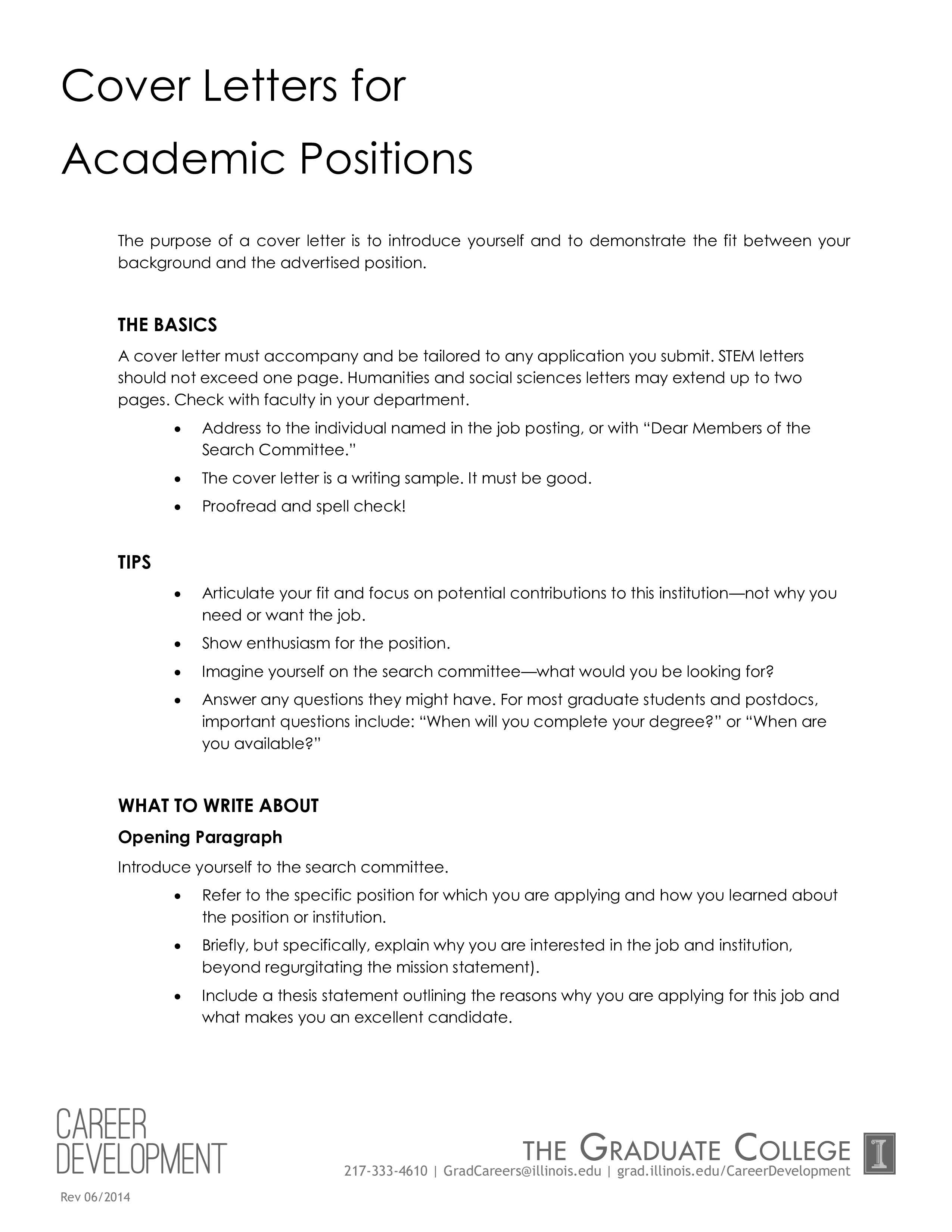 41626 cover letter structure