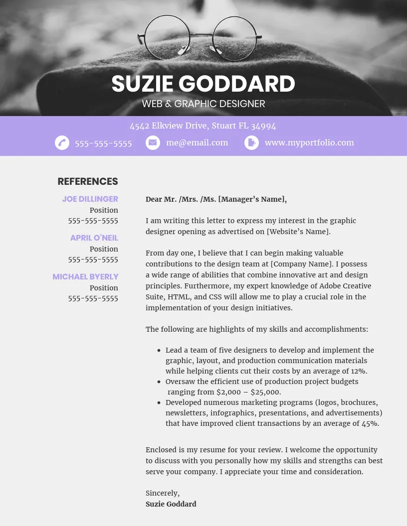 41629 creative cover letter interactive