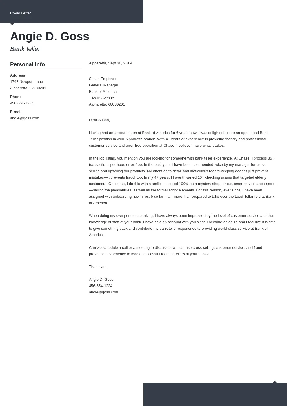 41634 bank teller customer service