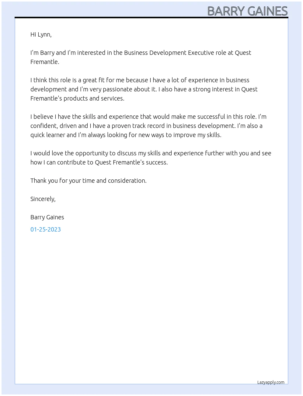 41639 cover letter formatting