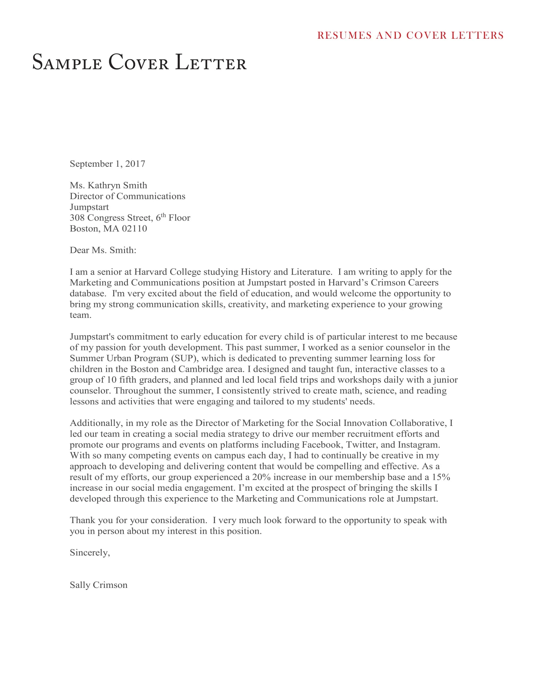 41642 cover letter example closing