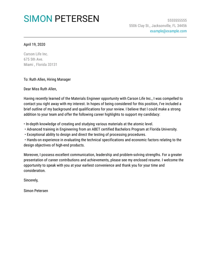 41647 cover letter components