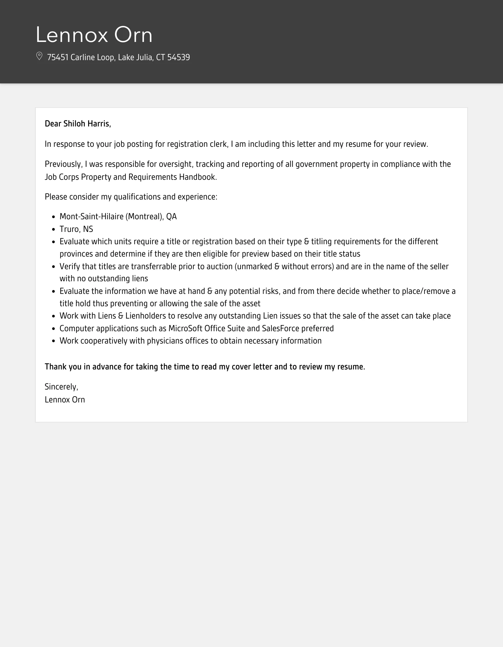 41653 cover letter writing