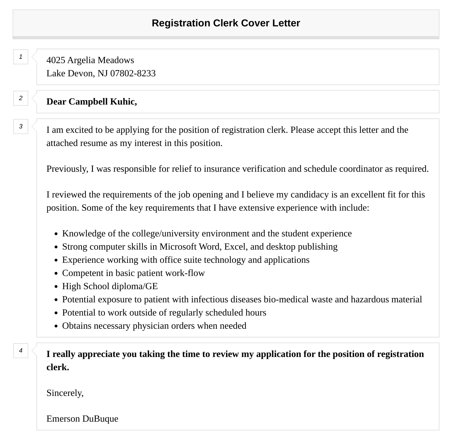 41653 skills for registration clerk