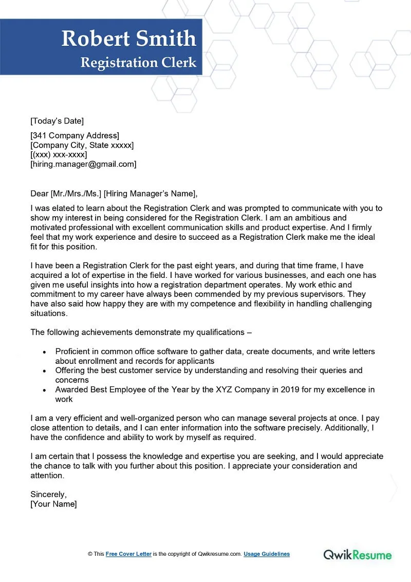 41653 tailoring cover letter