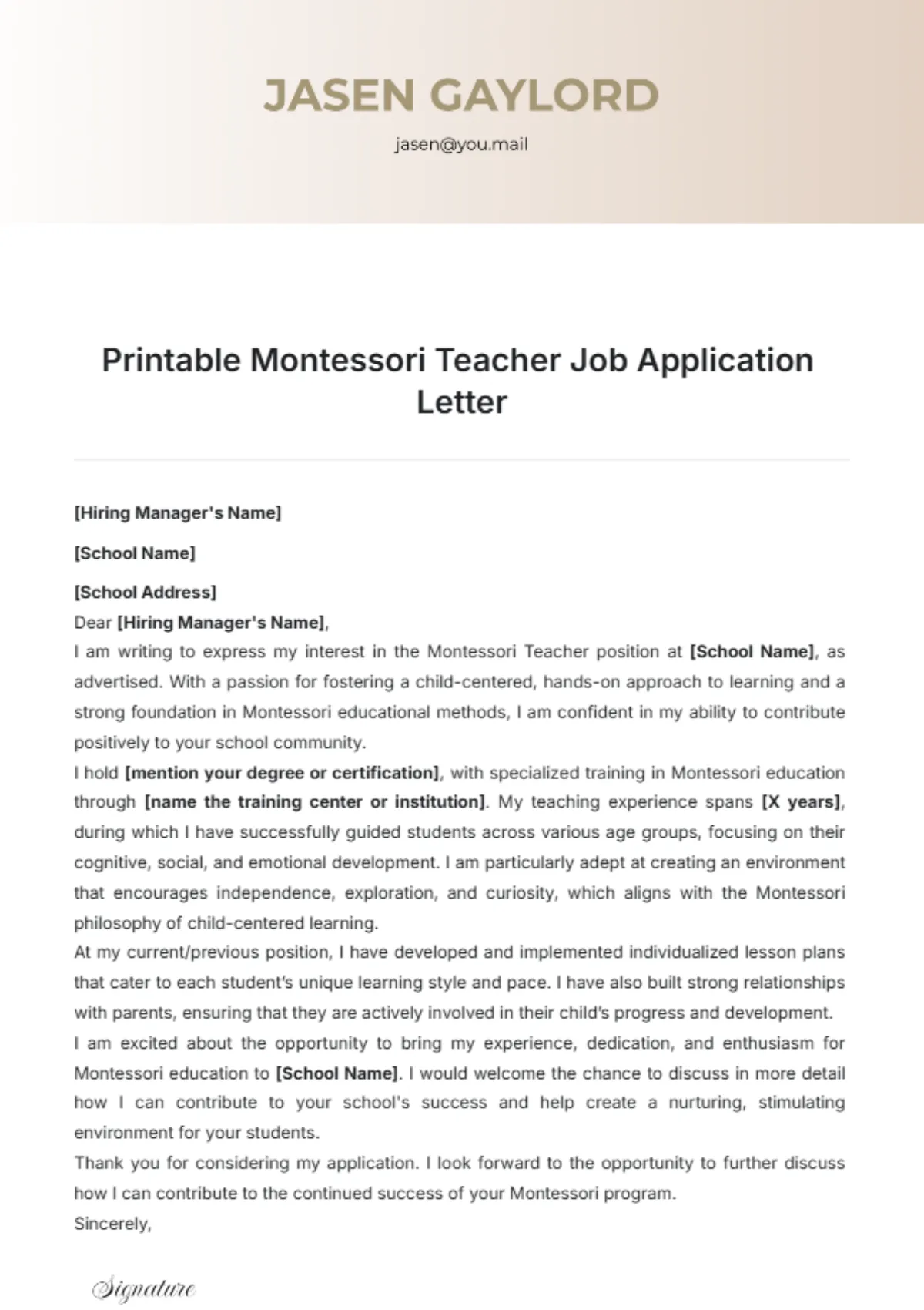 41661 cover letter example