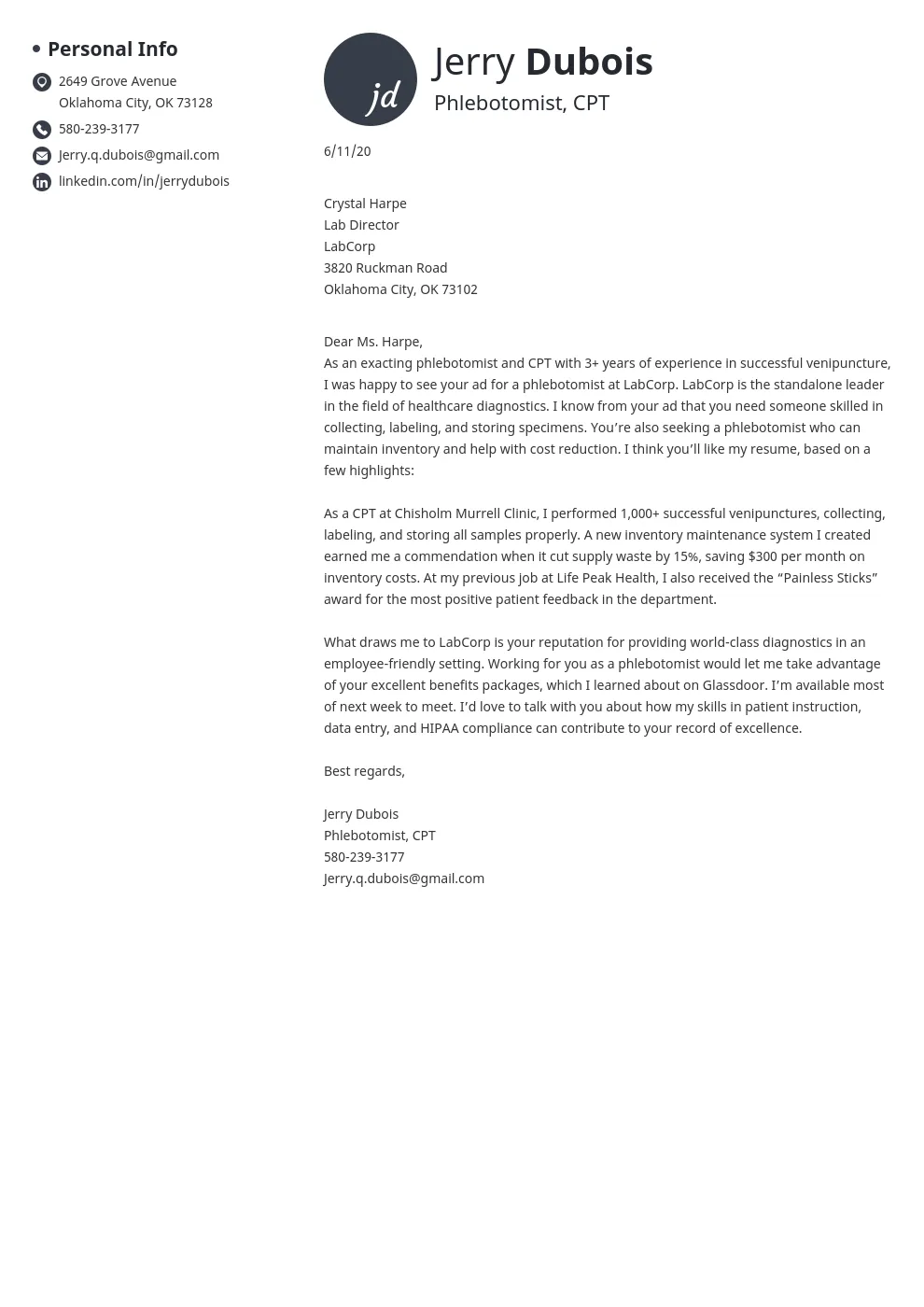 41665 phlebotomist achievements