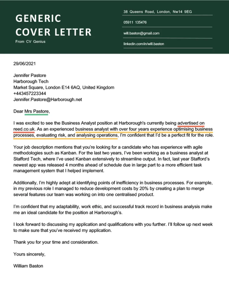 41667 cover letter template uk applicant info