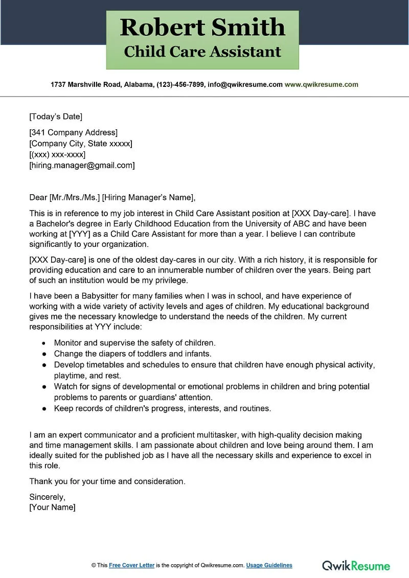 41668 child care formatting