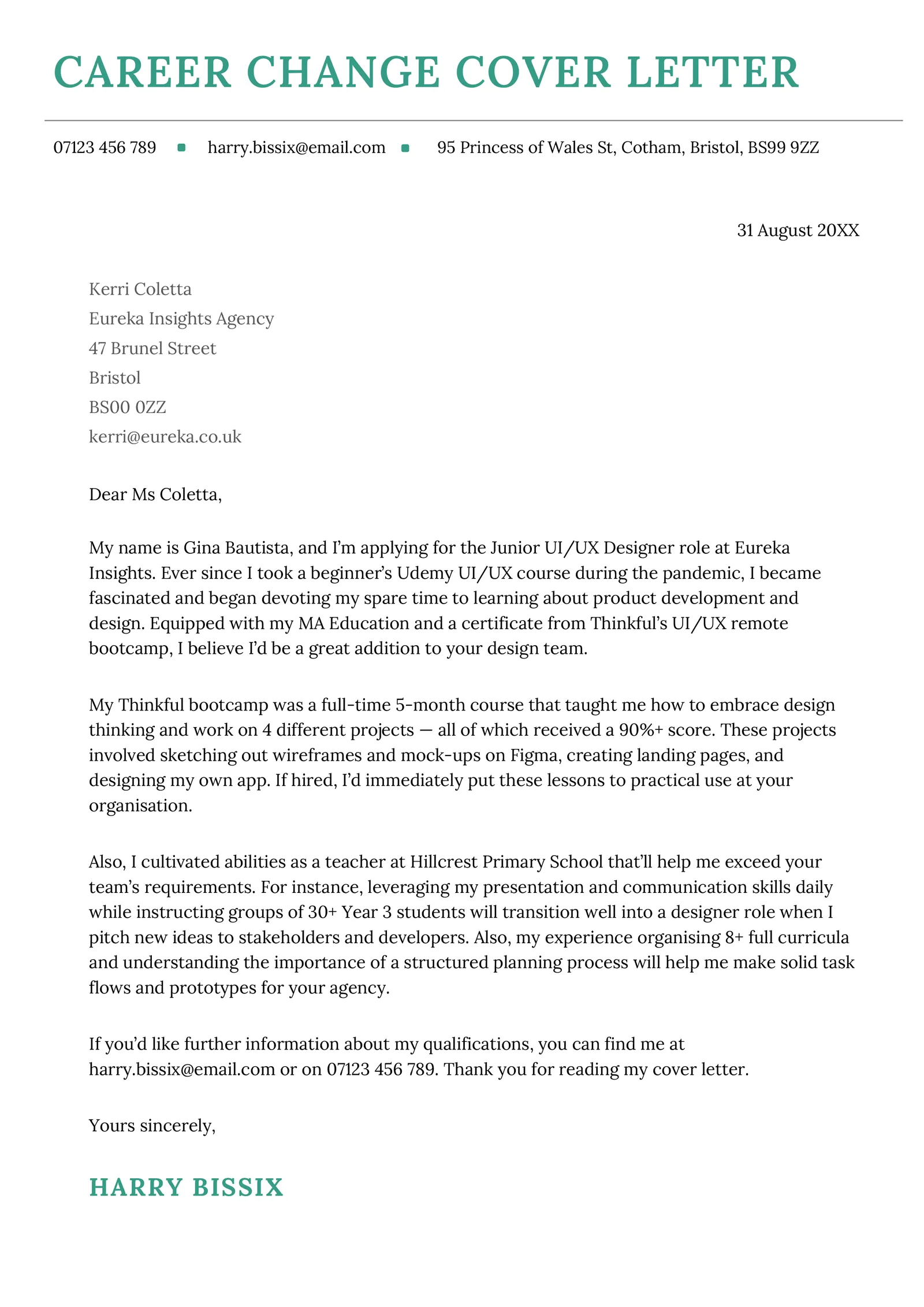 41672 cover letter structure
