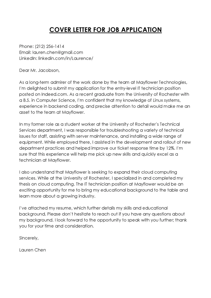 41677 cover letter format
