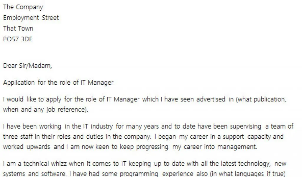 41681 cover letter example