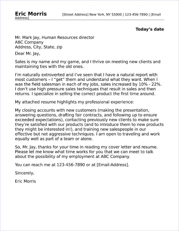41683 sales job description