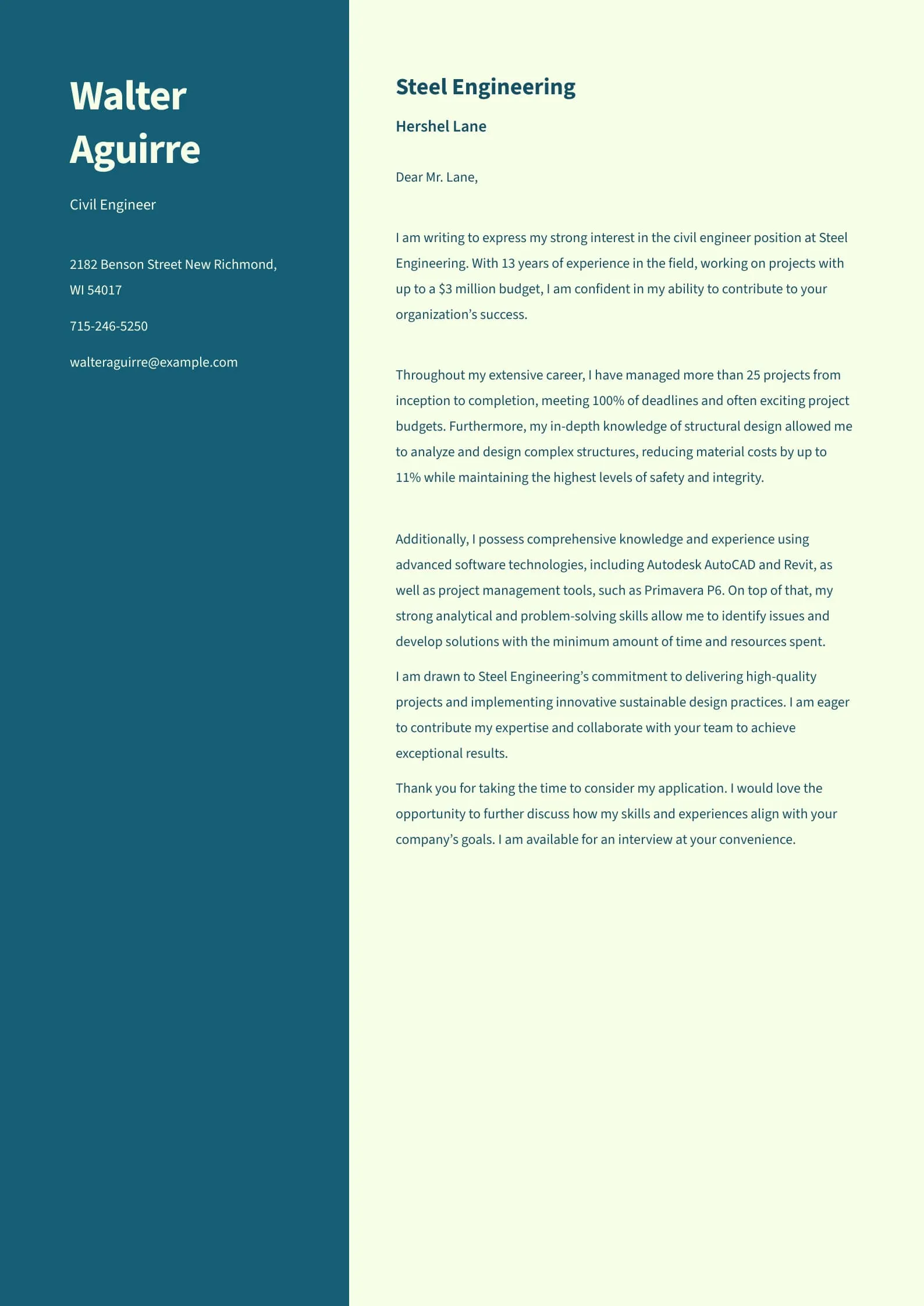 41687 engineering cover letter guide