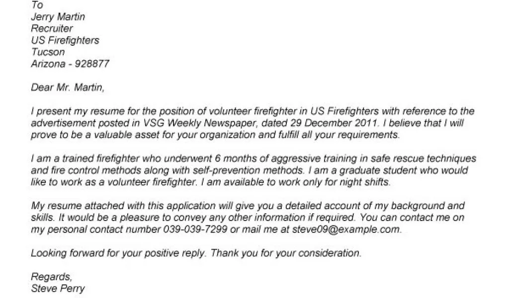 41688 formatting cover letter