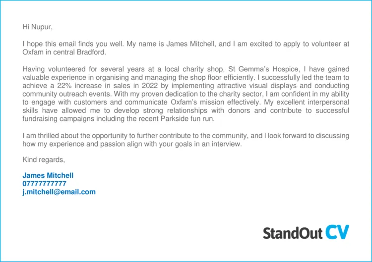 41688 volunteer cover letter sample