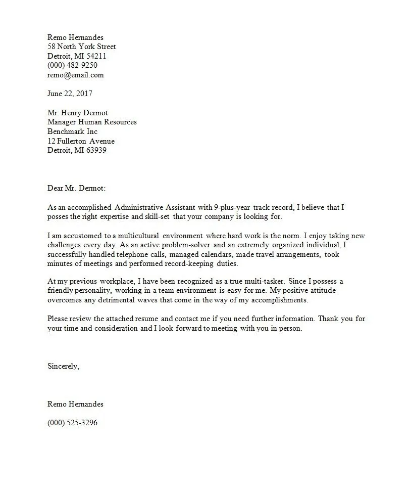 41694 cover letter writing
