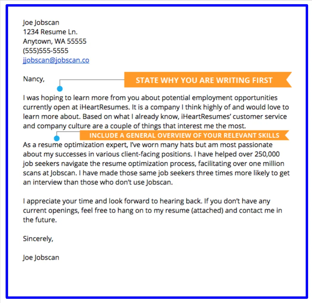 41697 resume cover letter email compelling opening